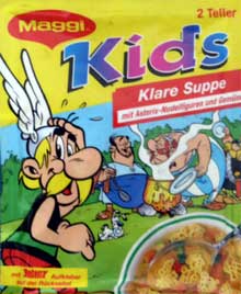 Asterix-Fertigsuppen von Maggi