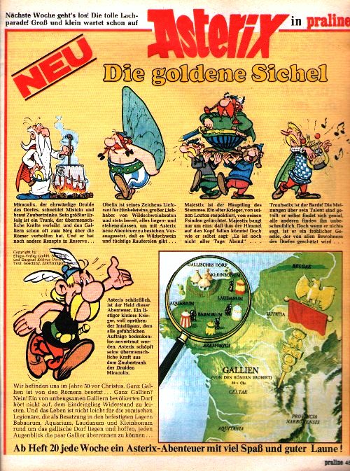 Asterix in Praline - Sichel, Heldenvorstellung u. Landkarte in Nr. 19-1972.jpg